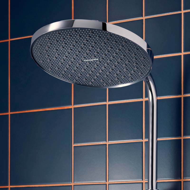 hansgrohe-activera-s-aufputz-duschsystem-einhebelmischer-mit-ecosmart-chrom--hg-28074000_4 德國 hansgrohe Activera S 240 亮鉻色 EcoSmart 單把手淋浴花灑套組 28875000