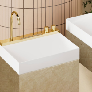 hansgrohe Avalegra AquaUnit 580/475 亮面金 一體式恆溫面盆組 22472990