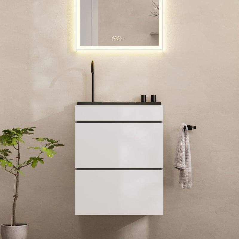 hansgrohe-avalegra-wandwaschtisch-mit-armatur-mit-1-hahnloch-b-58-t-475-cm-weiss-schwarz-chrom-gebuerstet--hg-22472340_2 hansgrohe Avalegra AquaUnit 霧面拉絲黑 一體式恆溫面盆組 22472340