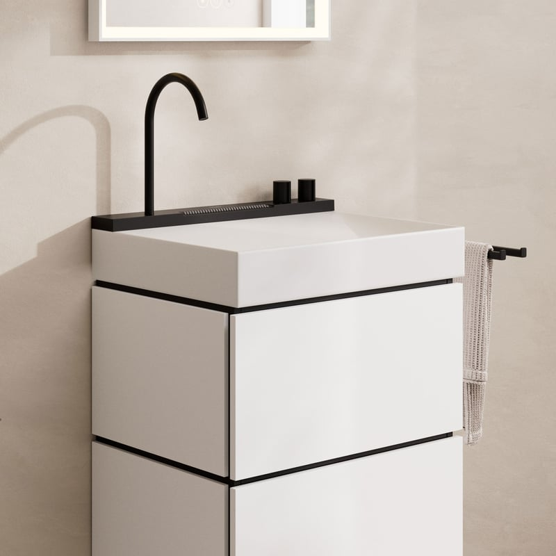 hansgrohe-avalegra-wandwaschtisch-mit-armatur-mit-1-hahnloch-b-58-t-475-cm-weiss-schwarz-matt--hg-22472670_1 hansgrohe Avalegra AquaUnit 580/475 霧面黑 一體式恆溫面盆組 22472670