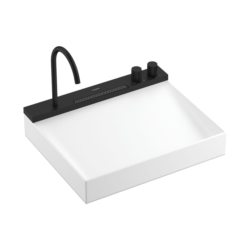 hansgrohe-avalegra-wandwaschtisch-mit-armatur-mit-1-hahnloch-b-58-t-475-cm-weiss-schwarz-matt--hg-22472670_3 hansgrohe Avalegra AquaUnit 580/475 霧面黑 一體式恆溫面盆組 22472670
