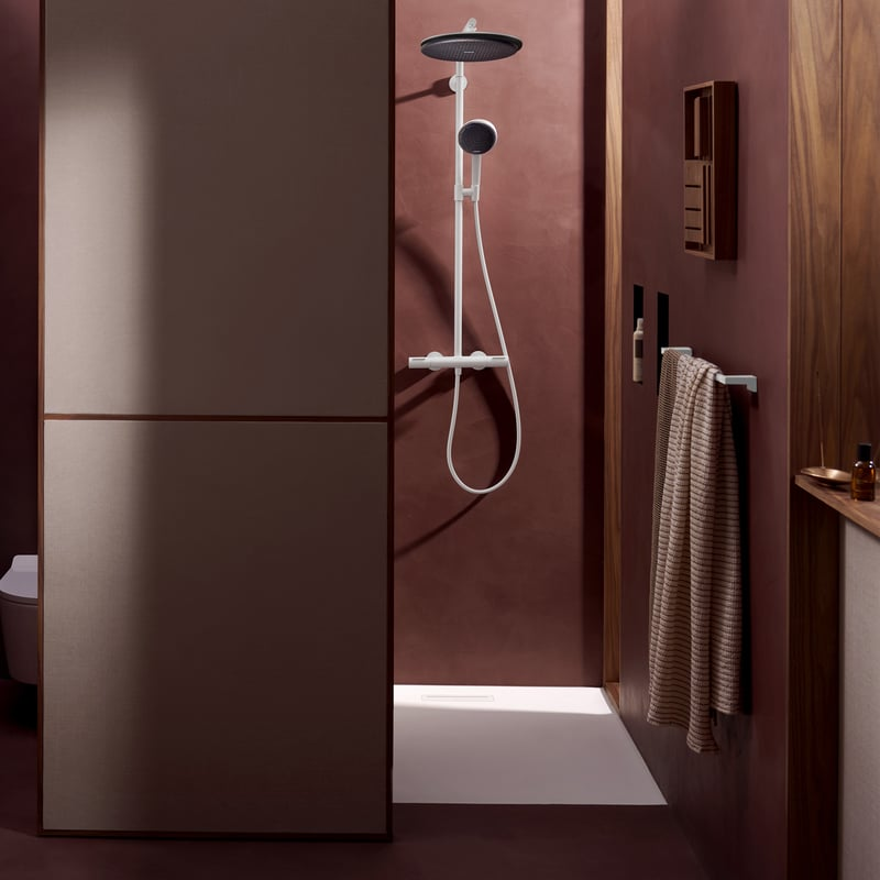 德國 hansgrohe Raindance Alive 300 霧面白 節能恆溫淋浴花灑套組 24594700