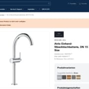 GROHE 德國官網顯示 Atrio 單槍面盆龍頭 32647003 已不再供應，EAN 4005176454707