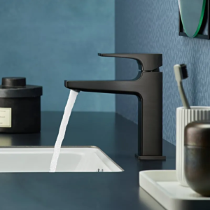 德國 hansgrohe Metropol 110 拉絲黑鉻 單把手面盆龍頭 32507340