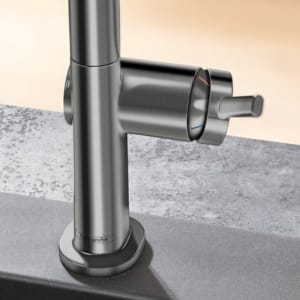 hansgrohe Talis M54 拉絲黑鉻廚房龍頭 270 單出水 72840340