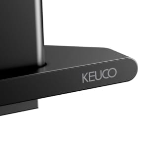Keuco AVENO 霧面黑 轉角置物架附玻璃刮刀 14657370100｜商品圖