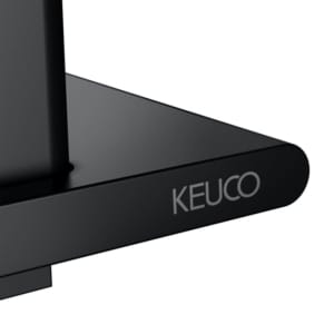 Keuco AVENO 霧面黑 壁掛式淋浴架含玻璃刮刀 14659370000｜商品圖