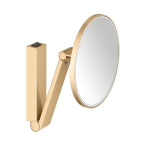 Keuco iLook_move 暖金色 可伸縮 LED 照明 圓形化妝鏡 17612259004｜商品圖