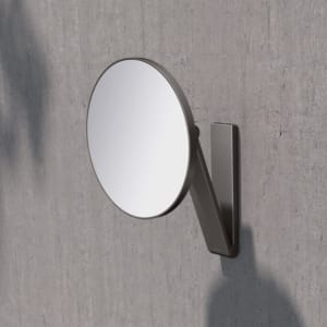 Keuco iLook_move 拉絲鈦黑 可伸縮 圓形化妝鏡 17612350000｜商品圖