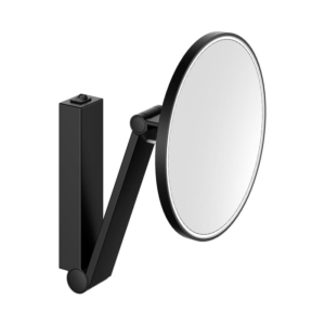 Keuco iLook_move 霧面黑 可伸縮 LED 照明 圓形化妝鏡 17612379004 商品圖