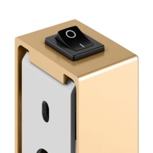 Keuco iLook_move 暖金色 可伸縮 LED 照明 圓形化妝鏡 17612259004｜商品圖