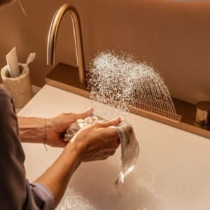 hansgrohe Avalegra AquaUnit 580/475 拉絲銅 一體式恆溫面盆組 22472140｜商品圖