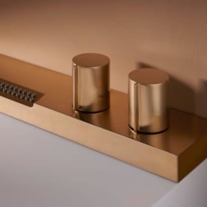 hansgrohe Avalegra AquaUnit 580/475 拉絲銅 一體式恆溫面盆組 22472140｜商品圖