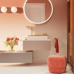 hansgrohe Avalegra AquaUnit 580/475 拉絲銅 一體式恆溫面盆組 22472140｜商品圖