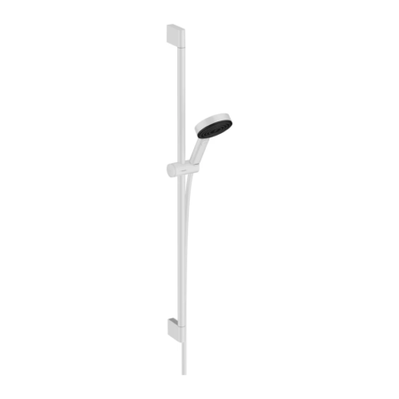 德國 hansgrohe Pulsify Select S 105 霧面白 淋浴滑桿組 90cm 24171700