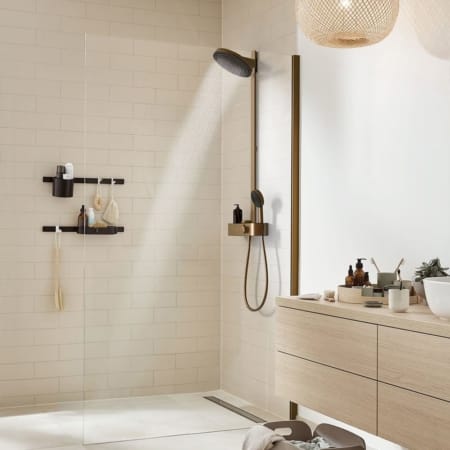 hansgrohe Pulsify S 260 拉絲銅 恆溫淋浴組 242401｜商品圖