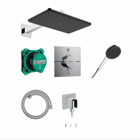hansgrohe Raindance Alive Q 鉻色 隱藏式恆溫淋浴組 ｜商品圖