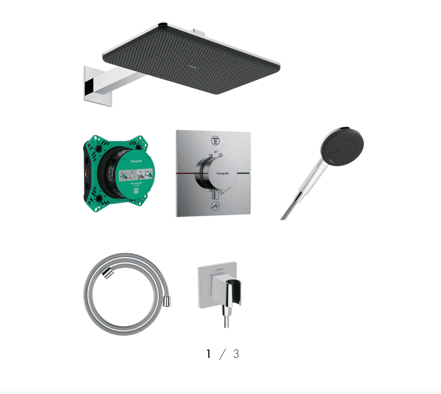 hansgrohe Raindance Alive Q 鉻色 隱藏式恆溫淋浴組 |商品圖 hansgrohe Raindance Alive Q 鉻色 隱藏式恆溫淋浴組 |商品圖