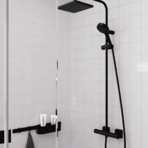 hansgrohe Vernis Shape 霧面黑 恆溫花灑組 2628667｜商品圖
