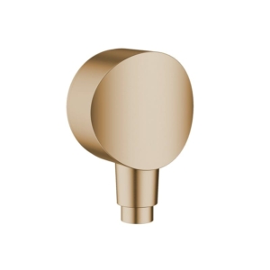 德國 hansgrohe Fixfit S 拉絲銅 壁埋式蛇管接頭 26453140｜商品圖
