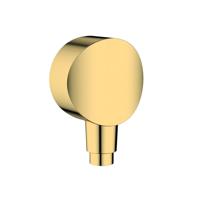 hansgrohe FixFit S 亮面金圓形淋浴出水接頭 (含逆止閥)|商品圖 hansgrohe FixFit S 亮面金圓形淋浴出水接頭 (含逆止閥)|商品圖