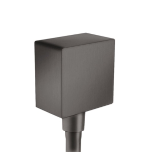 hansgrohe FixFit Square 拉絲黑鉻方形淋浴出水接頭 ｜商品圖