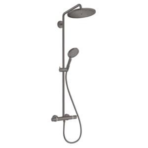 hansgrohe Croma Select S 280 霧面拉絲黑 恆溫淋浴花灑套組 26890340｜商品圖
