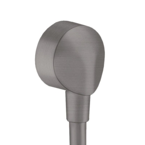 hansgrohe FixFit E 拉絲黑鉻圓角方型出水接頭 (無逆止閥｜商品圖