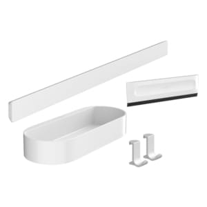 hansgrohe WallStoris 70cm 霧面白 收納滑軌組 2796｜商品圖