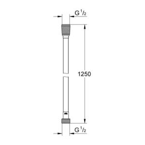 GROHE Silverflex 幻影黑 淋浴軟管 28362KF1