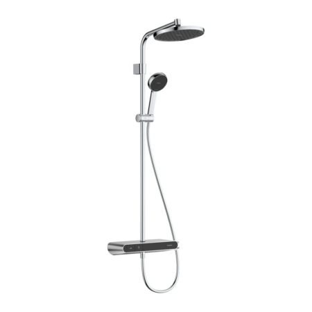 hansgrohe Activera S 鉻色 EcoSmart+ 恆溫淋浴柱 240 搭配 ShowerTablet Select 360 Varia 28639000