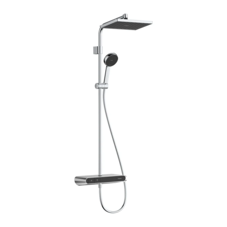 hansgrohe Activera Q 鉻色 EcoSmart 恆溫淋浴柱 290/180 搭配 ShowerTablet Select 360 Varia 28648000