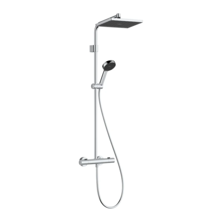 hansgrohe Activera Q 鉻色 EcoSmart 恆溫淋浴柱 290/180 搭配 Ecostat Fine 28748000