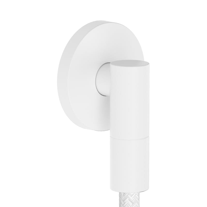 hansgrohe FixFit Fine S 霧面白圓形壁出水接頭 (含|商品圖 hansgrohe FixFit Fine S 霧面白圓形壁出水接頭 (含|商品圖