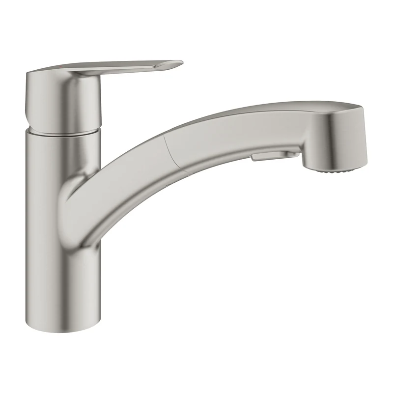 GROHE Start 超鋼色 低出水口抽拉式廚房龍頭 GROHE Start 超鋼色 低出水口抽拉式廚房龍頭 30531DC1