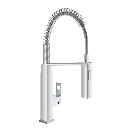 GROHE Eurocube 鉻色 專業型彈簧廚房龍頭 31395000