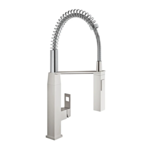 GROHE Eurocube 超鋼色 專業型彈簧廚房龍頭 31395DC0