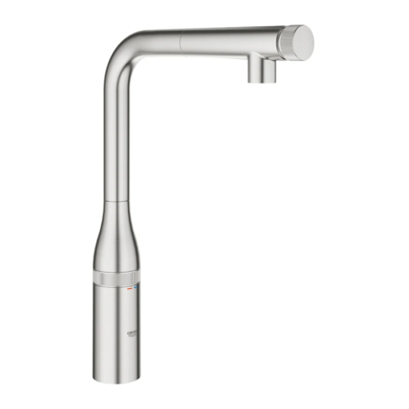GROHE Essence SmartControl 超鋼色 抽拉式廚房龍頭 31615DC0