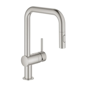 GROHE Minta 超鋼色 U型抽拉式廚房龍頭 32322DC2