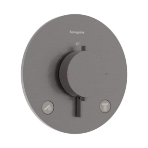 hansgrohe Ecostat Comfort S 拉絲黑鉻 雙出水隱藏式恆｜商品圖