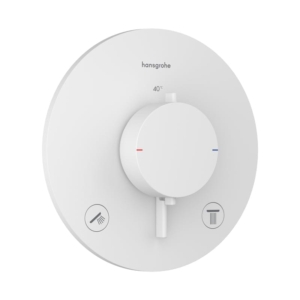 hansgrohe Ecostat Comfort S 霧面白 雙出水隱藏式恆溫｜商品圖