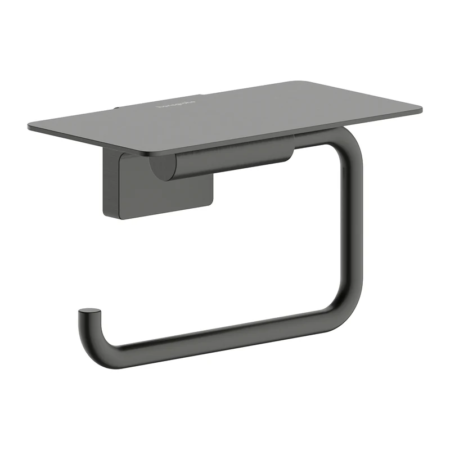 hansgrohe AddStoris S 拉絲黑鉻 附置物台衛生紙架 41789340