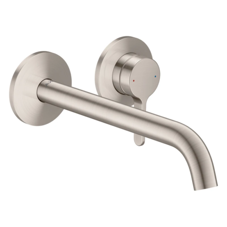 德國 AXOR One 單槍埋壁式面盆龍頭 不鏽鋼色 出水管220mm 48120800 原廠商品照
