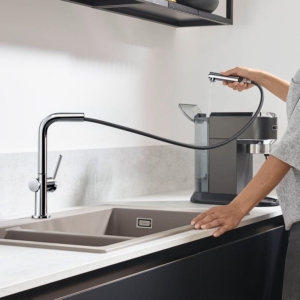 hansgrohe Talis M54 鉻色 抽拉出水口廚房龍頭 270 ｜商品圖