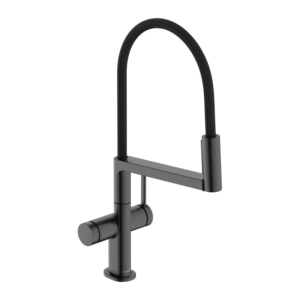 hansgrohe Talis Select M54 PowderSpray 拉絲黑鉻 Semi-Pro 三段出水廚房龍頭 210 72861340