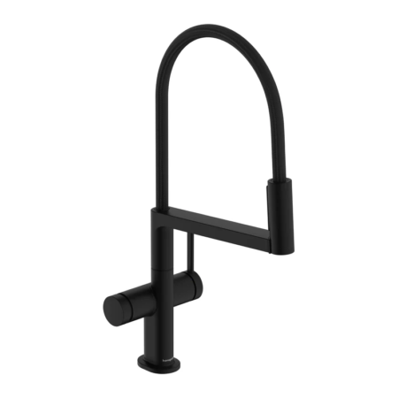 hansgrohe Talis Select M54 PowderSpray 霧面黑 Semi-Pro 三段出水廚房龍頭 210 72861670