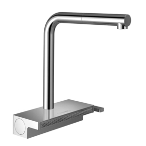 德國 hansgrohe Aquno Select M81 鉻色 抽拉出水口廚房龍頭 250 73836000 情境圖
