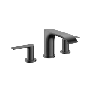 hansgrohe Vivenis 90 拉絲黑鉻三孔面盆龍頭 75033｜商品圖