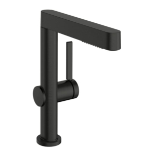 hansgrohe Finoris 230 拉絲黑鉻 旋轉出水面盆龍頭 7｜商品圖