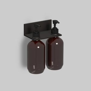 LAUFEN Alape Assist 霧面黑 沐浴乳掛架 雙瓶 8274111981 商品圖 LAUFEN Alape Assist 霧面黑 沐浴乳掛架 雙瓶 8274111981 商品圖